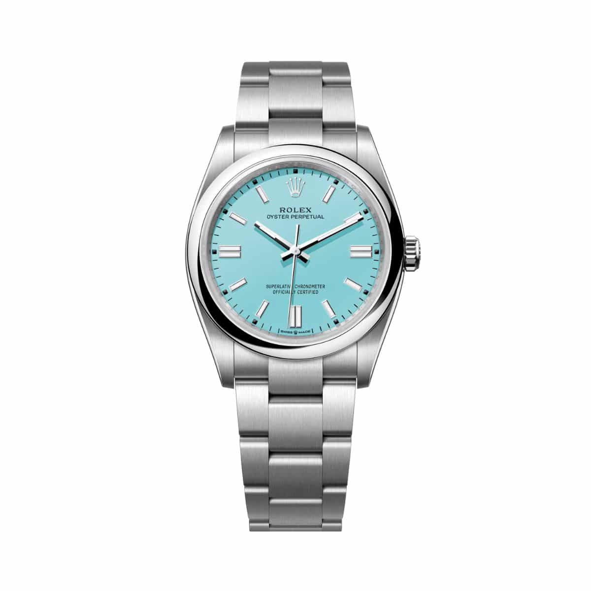 Heren Rolex Datejust (41mm) 126334 Oyster band / Turquoise