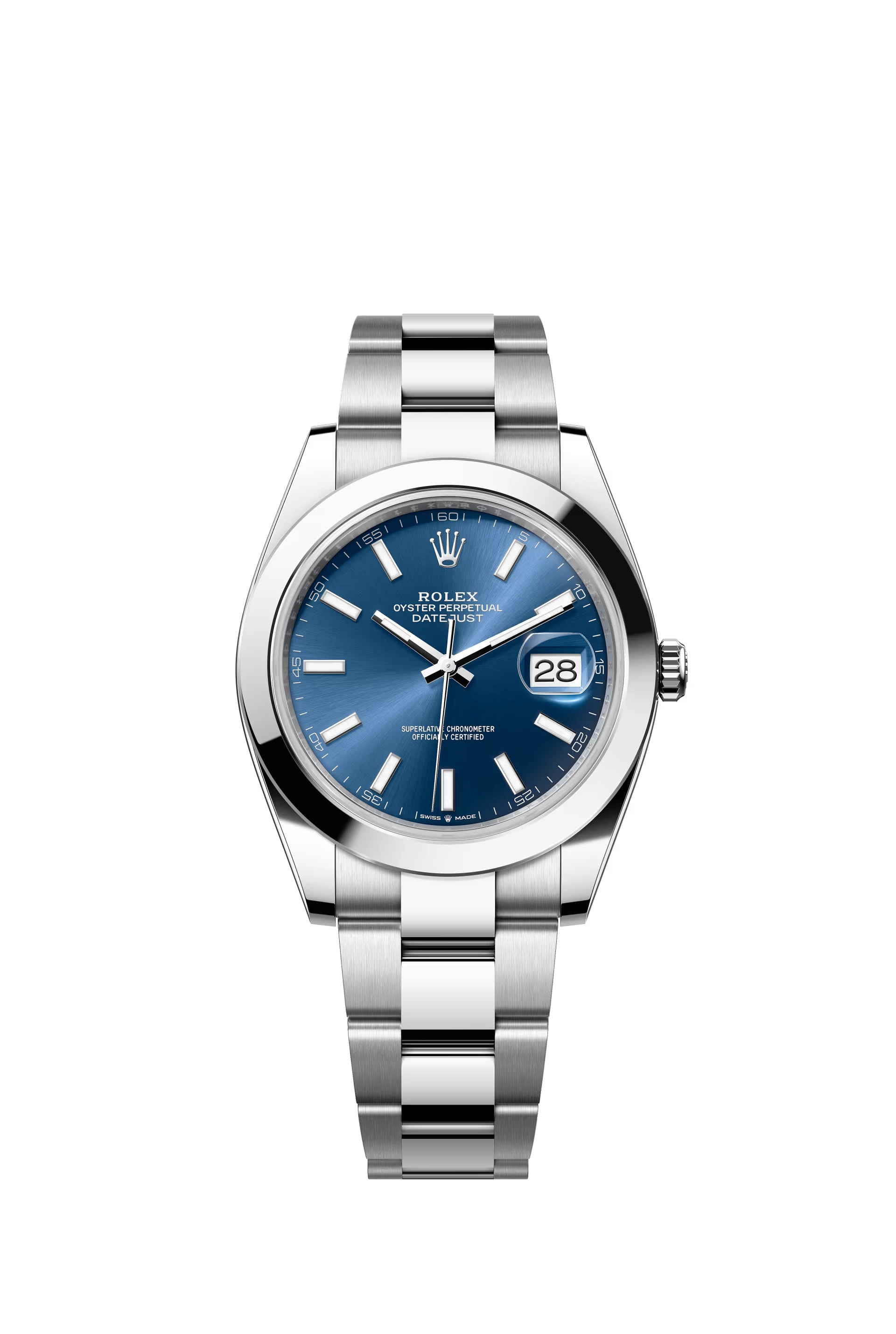 Mannen Rolex Datejust ll (41mm) Oyster band (Blauwe wijzerplaat) Replica