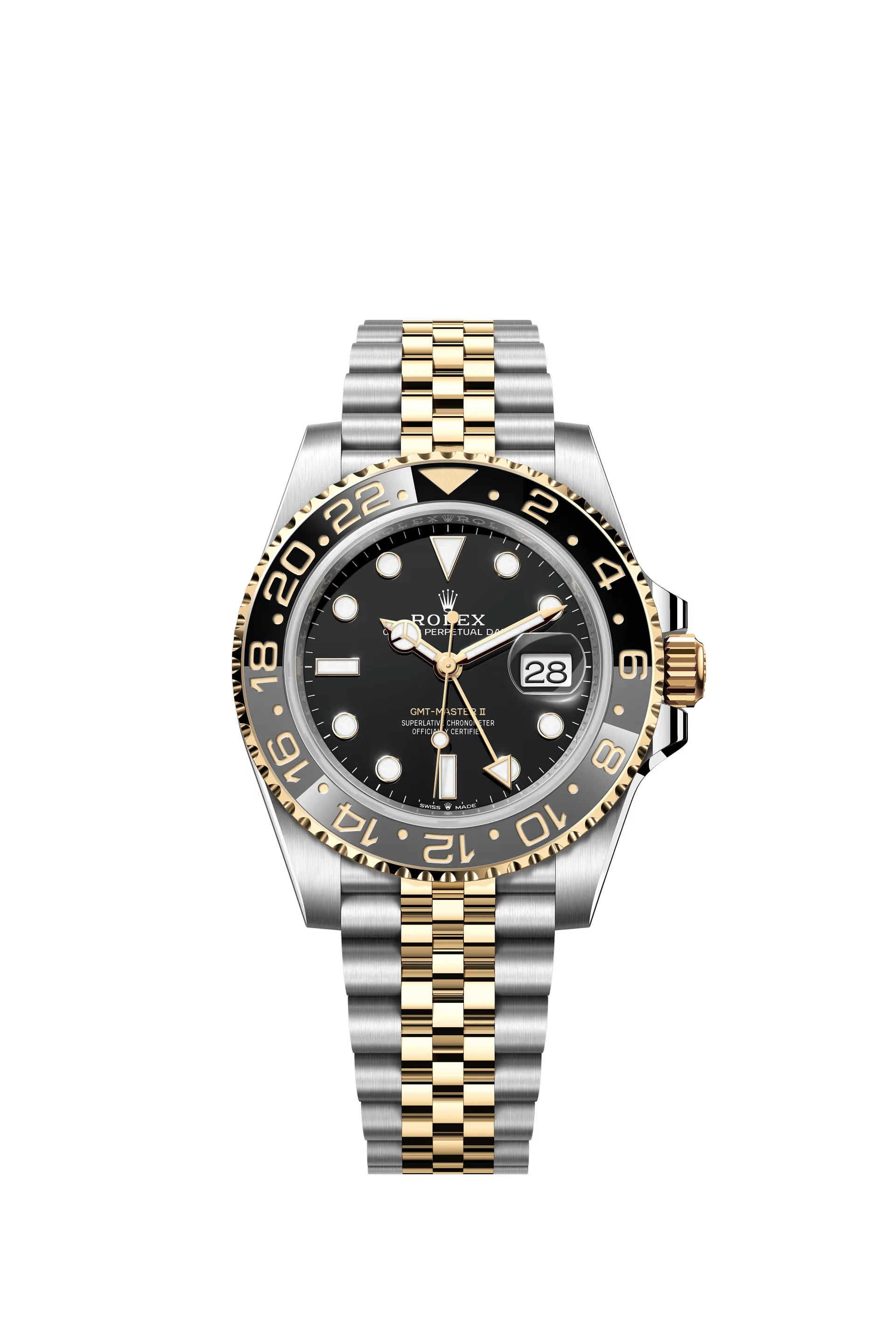 Replica Rolex GMT-Master II Heren Jubilee Horloge (40mm) Goud 126713GRNR